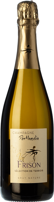 57,95 € | 白スパークリングワイン Val Frison Cuvée Portlandia ブルットの自然 A.O.C. Champagne シャンパン フランス Pinot Black, Chardonnay 75 cl