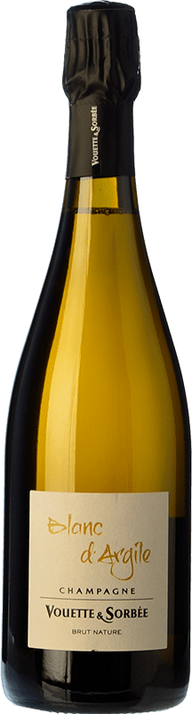 Kostenloser Versand | Weißer Sekt Vouette & Sorbee Blanc d'Argile Extra Brut A.O.C. Champagne Champagner Frankreich Chardonnay Ökologisch 75 cl