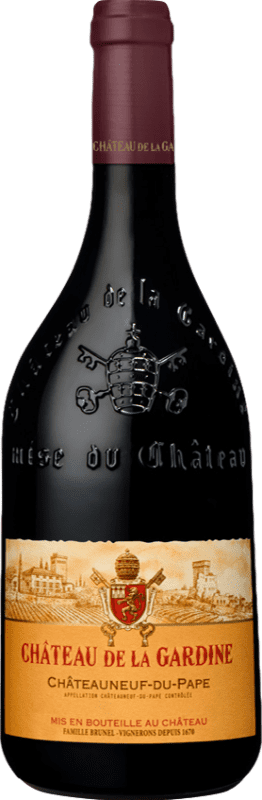 Free Shipping | Red Wine Château de La Gardine Traditional Crianza — Aged A.O.C. Châteauneuf-du-Pape Rhône France Syrah — Shiraz, Garnacha — Grenache, Mourvèdre 75 cl