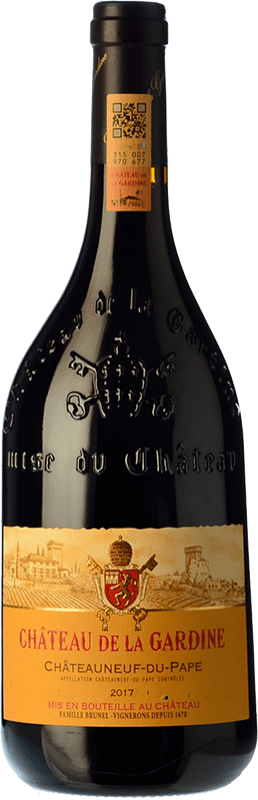 Free Shipping | Red Wine Château de La Gardine Young A.O.C. Châteauneuf-du-Pape Rhône France Syrah — Shiraz, Garnacha — Grenache, Mourvèdre 75 cl