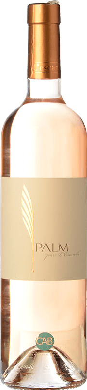 Free Shipping | Rosé wine Château de l'Escarelle PALM Rosé Young Provence France Merlot, Grenache, Caladoc 75 cl