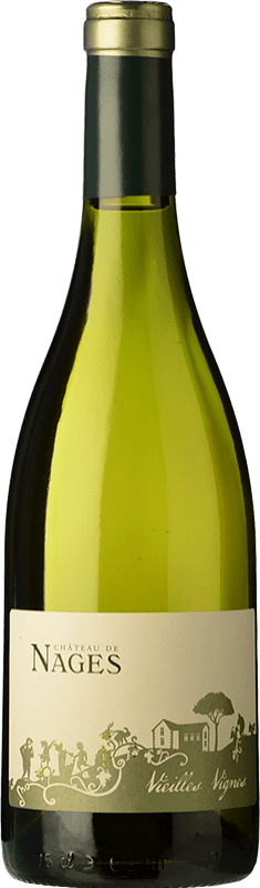 Envoi gratuit | Vin blanc Château de Nages Vieilles Vignes Blanco A.O.C. Costières de Nîmes Rhône France Grenache Blanc, Roussanne, Viognier, Clairette Blanche 75 cl