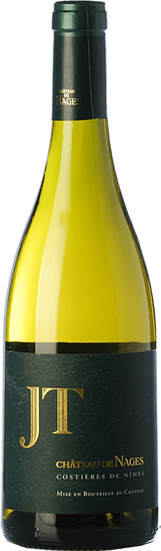 Kostenloser Versand | Weißwein Château de Nages JT Blanc Alterung A.O.C. Costières de Nîmes Rhône Frankreich Grenache Weiß, Roussanne, Viognier Ökologisch 75 cl