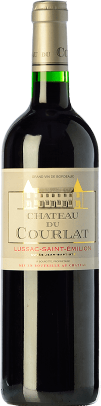 Envío gratis | Vino tinto Château du Courlat Cuvée Jean-Baptiste Reserva A.O.C. Saint-Émilion Burdeos Francia Merlot, Cabernet Franc 75 cl