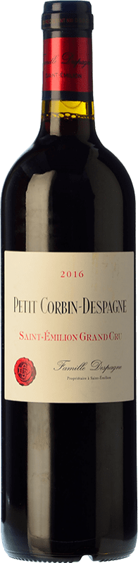 Free Shipping | Red wine Château Grand Corbin Petit Corbin Despagne Aged A.O.C. Saint-Émilion Grand Cru Bordeaux France Merlot, Cabernet Franc Organic 75 cl