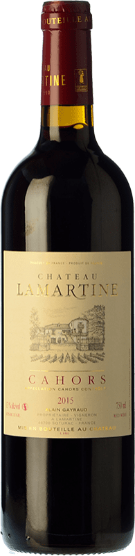 Envio grátis | Vinho tinto Château Lamartine Jovem A.O.C. Cahors Piemonte França Merlot, Malbec 75 cl