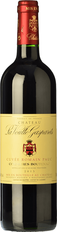 27,95 € Spedizione Gratuita | Vino rosso Château La Voulte Gasparets Cuvée Romain Pauc Crianza I.G.P. Vin de Pays Languedoc