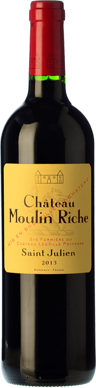 29,95 € | Red wine Château Léoville Poyferré Château Moulin Riche Crianza A.O.C. Saint-Julien Bordeaux France Merlot, Cabernet Sauvignon, Petit Verdot Bottle 75 cl