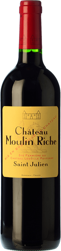 37,95 € | Red wine Château Léoville Poyferré Château Moulin Riche Aged A.O.C. Saint-Julien Bordeaux France Merlot, Cabernet Sauvignon, Petit Verdot 75 cl