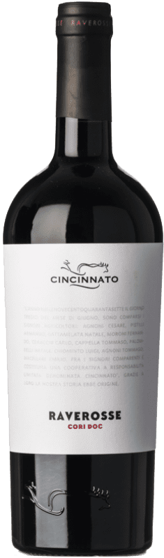 Free Shipping | Red wine Cincinnato Raverosse D.O.C. Cori Lazio Italy Montepulciano, Cesanese 75 cl