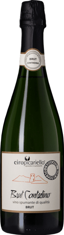 25,95 € Spedizione Gratuita | Spumante bianco Ciro Picariello Contadino L'Educato Brut I.G.T. Campania