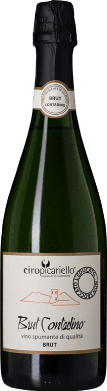 Free Shipping | White sparkling Ciro Picariello Contadino L'Educato Brut I.G.T. Campania Campania Italy Fiano 75 cl