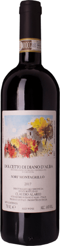 10,95 € Envío gratis | Vino tinto Claudio Alario Sorì Montagrillo D.O.C. Diano d'Alba