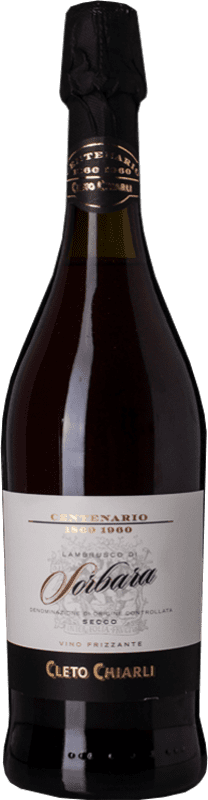 Free Shipping | Red wine Cleto Chiarli Secco Centenario D.O.C. Lambrusco di Sorbara Emilia-Romagna Italy Lambrusco 75 cl