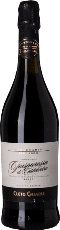 Free Shipping | Red wine Cleto Chiarli Secco Centenario D.O.C. Lambrusco Grasparossa di Castelvetro Emilia-Romagna Italy Lambrusco 75 cl