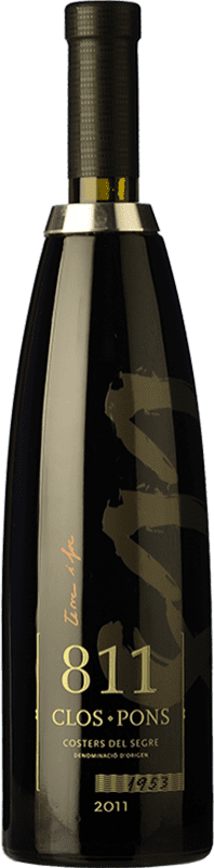 61,95 € Spedizione Gratuita | Vino rosso Clos Pons 811 Crianza D.O. Costers del Segre