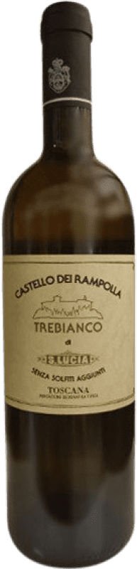 Free Shipping | White wine Castello dei Rampolla Trebianco di Santa Lucia I.G.T. Toscana Tuscany Italy Malvasía, Trebbiano, Chardonnay, Sauvignon White, Gewürztraminer Organic 75 cl