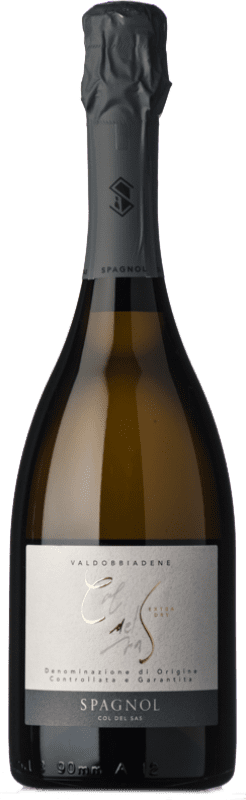Free Shipping | White Sparkling Wine Col del Sas Extra Dry D.O.C.G. Prosecco di Conegliano-Valdobbiadene Veneto Italy Glera 75 cl