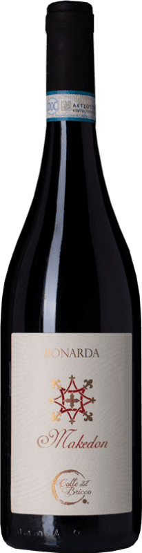 Envio grátis | Espumante tinto Colle del Bricco Bonarda Frizzante Makedon D.O.C. Oltrepò Pavese Lombardia Itália Bonarda 75 cl