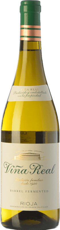10,95 € | White wine Norte de España - CVNE Viña Real Blanco Fermentado en Barrica Aged D.O.Ca. Rioja The Rioja Spain Viura Bottle 75 cl