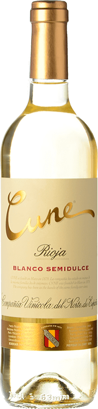 7,95 € | Vino blanco Norte de España - CVNE Cune Semidulce D.O.Ca. Rioja La Rioja España Viura, Malvasía, Garnacha Blanca 75 cl