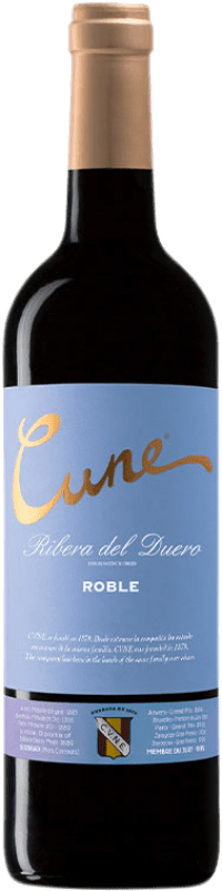 10,95 € | Red wine Norte de España - CVNE Cune Roble D.O. Ribera del Duero Castilla y León Spain Tempranillo Bottle 75 cl