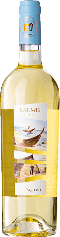 Free Shipping | White wine Contini Cuvée Karmis I.G.T. Tharros Sardegna Italy Vermentino, Vernaccia 75 cl