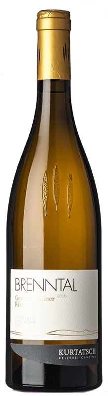 32,95 € | Vin blanc Cortaccia Brenntal Réserve D.O.C. Alto Adige Trentin-Haut-Adige Italie Gewürztraminer 75 cl