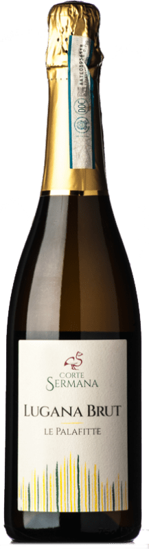 Envio grátis | Espumante branco Corte Sermana Le Palafitte Brut D.O.C. Lugana Vêneto Itália Trebbiano di Lugana 75 cl