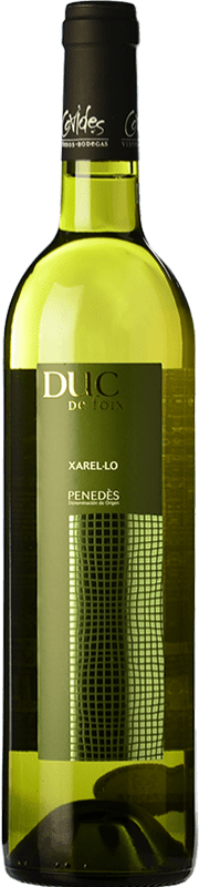 Envío gratis | Vino blanco Covides Duc de Foix Blanc D.O. Penedès Cataluña España Xarel·lo 75 cl