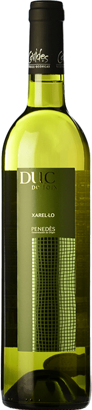 Free Shipping | White wine Covides Duc de Foix Blanc D.O. Penedès Catalonia Spain Xarel·lo 75 cl