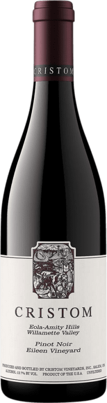 Free Shipping | Red wine Cristom Estate Eileen Vineyard Aged I.G. Willamette Valley Oregon United States Pinot Black 75 cl