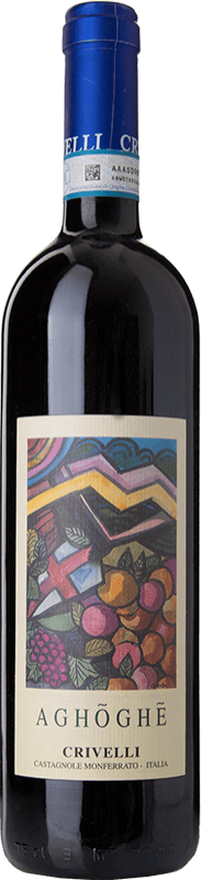 29,95 € Spedizione Gratuita | Vino rosso Crivelli Rosso Agoghé D.O.C. Monferrato