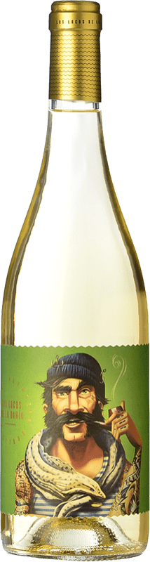16,95 € Free Shipping | White wine Crusoe Treasure Los Locos de la Bahia Vertxo Spain Verdejo, Hondarribi Zuri Bottle 75 cl