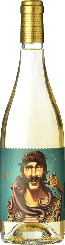 12,95 € Free Shipping | White wine Crusoe Treasure Los Locos de la Bahia Gartxo Spain Grenache White, Hondarribi Zuri Bottle 75 cl