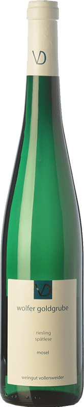 Envío gratis | Vino Blanco Vollenweider Wolfer Goldgrube Spätlese — VT Vendimia Tardía Crianza Q.b.A. Mosel Alemania Riesling 75 cl