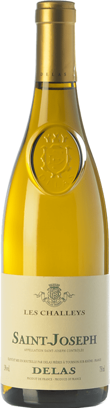 Free Shipping | White wine Delas Frères Les Challeys Blanc A.O.C. Saint-Joseph Rhône France Roussanne, Marsanne 75 cl