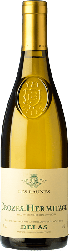 Envio grátis | Vinho Branco Delas Frères Les Launes A.O.C. Crozes-Hermitage Rhône França Roussanne, Marsanne 75 cl