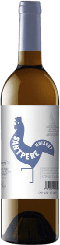 Free Shipping | White Wine Sant Pere Cooperativa del Camp Moixent D.O. Valencia Valencian Community Spain Malvasia, Macabeo 75 cl