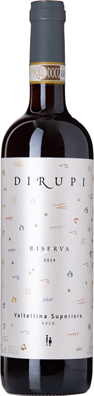 47,95 € | Red wine Dirupi Riserva Reserva D.O.C.G. Valtellina Superiore Lombardia Italy Nebbiolo Bottle 75 cl
