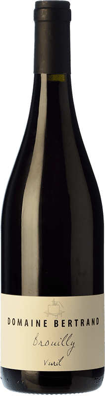 Kostenloser Versand | Rotwein Domaine Bertrand Vuril Jung A.O.C. Brouilly Beaujolais Frankreich Gamay Ökologisch 75 cl