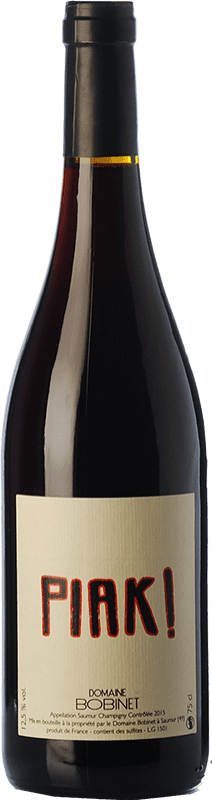 Free Shipping | Red wine Bobinet Piak Young A.O.C. Saumur-Champigny Loire France Cabernet Franc 75 cl