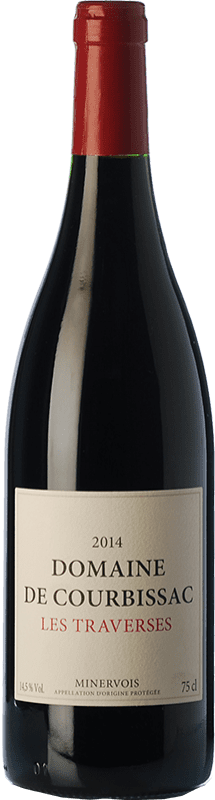 Kostenloser Versand | Rotwein Domaine de Courbissac Les Traverses Crianza — Kurze Fassreifung A.O.C. Minervois Languedoc Frankreich Syrah, Garnacha — Grenache, Monastrell 75 cl