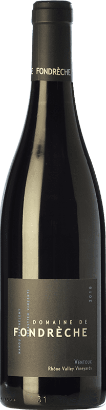 Бесплатная доставка | Красное вино Domaine de Fondrèche Дуб A.O.C. Côtes du Ventoux Рона Франция Syrah — Сира, Garnacha — Гренаш, Monastrell — Монастрель 75 cl
