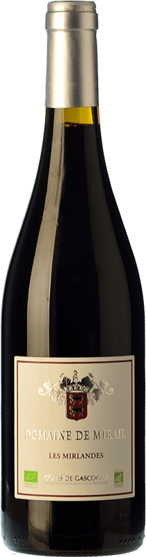 8,95 € Бесплатная доставка | Красное вино Domaine de Mirail Les Mirlandes Молодой I.G.P. Vin de Pays Côtes de Gascogne