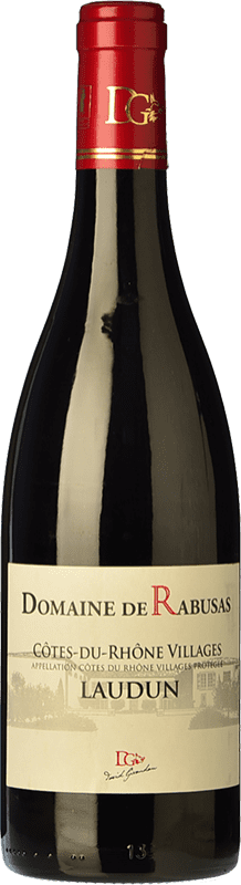 Envio grátis | Vinho tinto Domaine de Rabusas Laudun Rouge Jovem A.O.C. Côtes du Rhône Rhône França Syrah, Grenache, Monastrell 75 cl