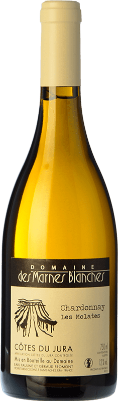 Envoi gratuit | Vin blanc Marnes Blanches Les Molates Ouillé Crianza A.O.C. Côtes du Jura Jura France Chardonnay 75 cl