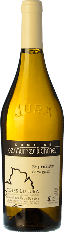 Envío gratis | Vino blanco Marnes Blanches Empreinte Voile Crianza A.O.C. Côtes du Jura Jura Francia Savagnin Ecológico 75 cl