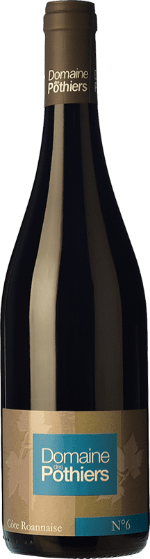 Envoi gratuit | Vin rouge Domaine des Pothiers Cuvée Nº 6 Chêne A.O.C. Côte Roannaise Loire France Gamay 75 cl