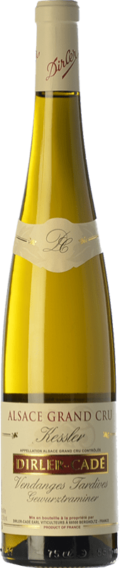 Free Shipping | White wine Dirlier-Cadé Kessler V. Tardives Aged A.O.C. Alsace Grand Cru Alsace France Gewürztraminer 75 cl